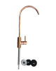 Wellon Rose Gold Stainless Steel SUS304 Kitchen Water Filter Faucet for Most Reverse Osmosis Units Elegance Highlighting elegance and trendiness Faucet.